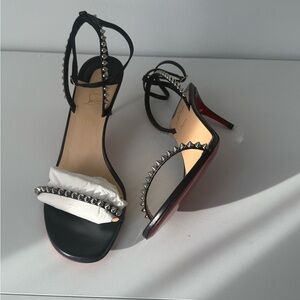 Christian Louboutin Black Studded So Me Heels